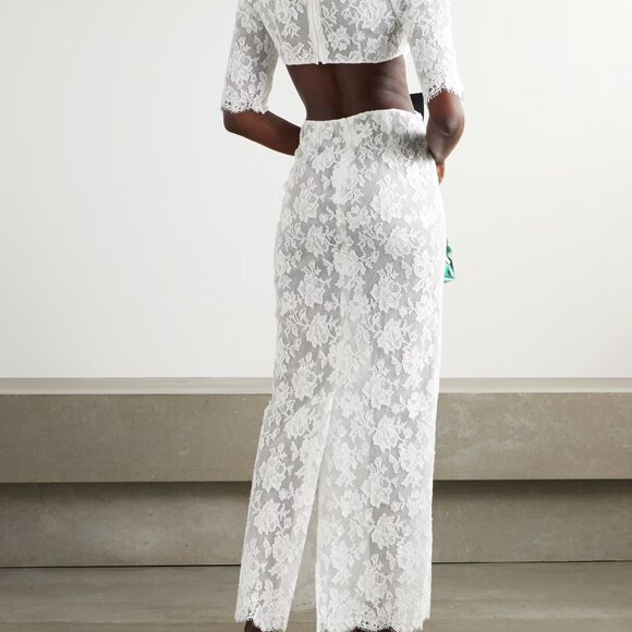 Shushutong 2024ss Wedding collection lace waist cutout long Dress - Picture 5 of 6